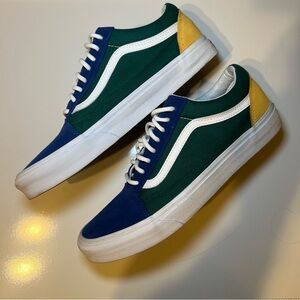 VANS Old Skool Yacht Club Colorblock Sneaker Suede Skate Shoes Men 10.5 Cush